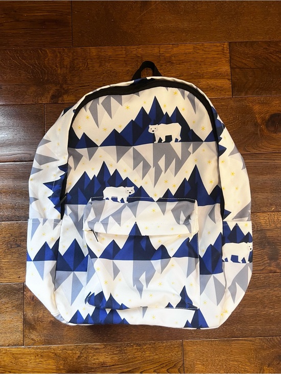 Other - Kids Polar Bear Mountain Print Backpack - Blue White
